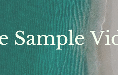 Free Sample Videos